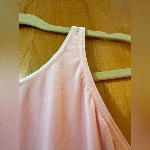 Capezio Tank Ballet Leotard Vintage Y2K Made USA Pink Velvety Feel NWT Large - Picture 6 of 9